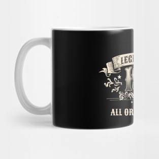 Retro Vintage Birthday Legend Since 1981 All Original Parts Mug